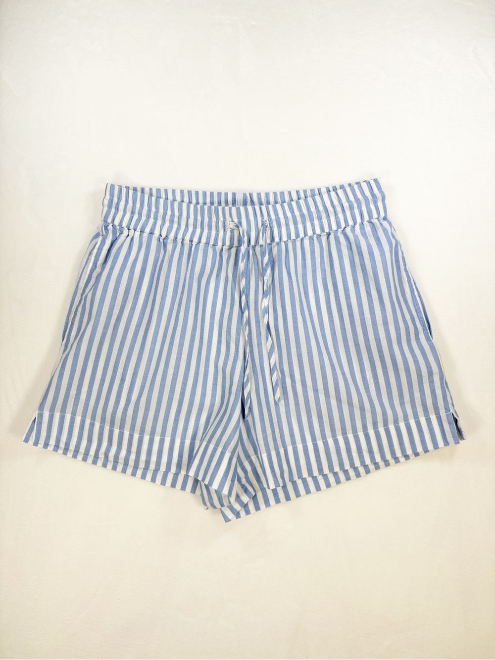 Sea Level Swim Sails Boardwalk Shorts Royal Blue Stripe Cotton Size Medium